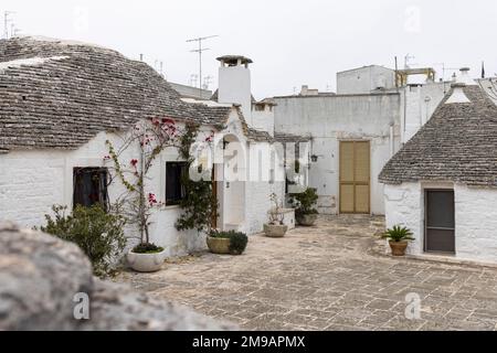 Reisefotografie, Alberobello, Apulien, Italien Stockfoto