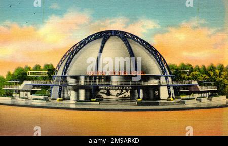 New York World's Fair 1939, das United States Steel Building Stockfoto