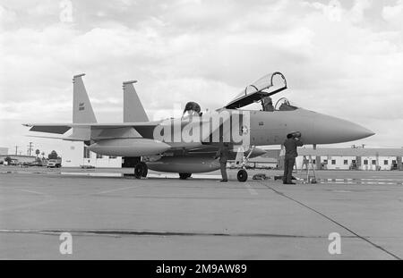 United States Air Force - McDonnell Douglas F-15A-7-MC Eagle 73-0086 (msn 0024-A020), auf dem Luftwaffenstützpunkt Luke, im Januar 1976. Stockfoto