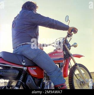 Kawasaki KL 250 Motorrad Stockfoto