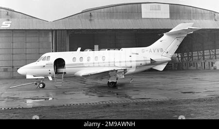 Hawker Siddeley HS.125-3B/RA G-AVVB (msn 25140), aus Beecham. Stockfoto