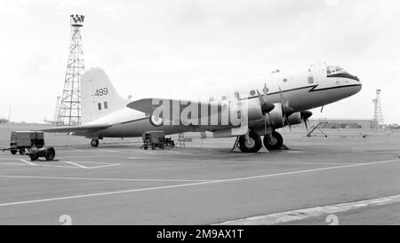 Royal Air Force - Handley Page Hastings C.2 WD499, bei der RAF Lyneham. Stockfoto