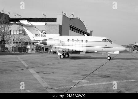 Hawker Siddeley HS.125 Series 1A/522 N575DU (msn 25021), Atlantic Aviation Corporation. Stockfoto