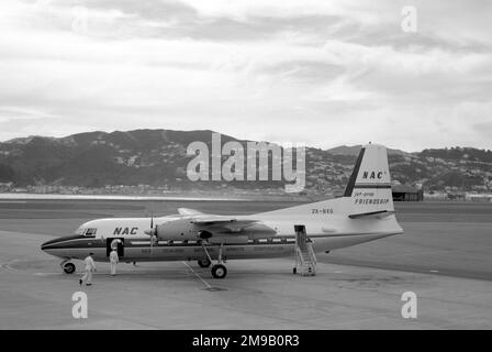 Fokker F27-1020 Friendship ZK-BXG 'Kea' (msn 10189), von N.A.C. (National Airways Corporation) in Wellington, Neuseeland, im Februar 1962. Stockfoto