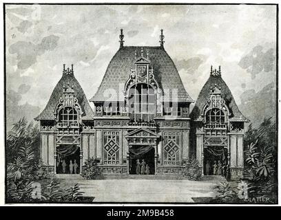 Pavillon von Nicaragua, Weltausstellung von Paris, 1889 Stockfoto