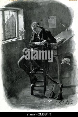 Uriah Heep, Anwältin im Roman David Copperfield (1849-1850) von Charles Dickens. Stockfoto