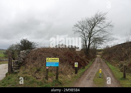 High Peak Trail im Winter Stockfoto