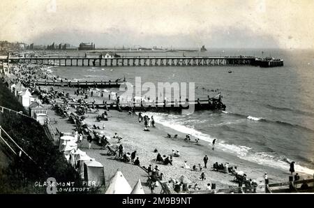 Claremont Pier, Lowestoft, Suffolk Stockfoto