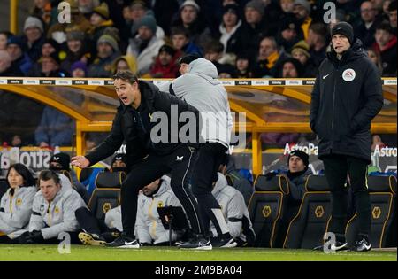 Wolverhampton, Großbritannien. 17. Januar 2023. Julen Lopetegui, Manager von Wolverhampton Wanderers, während des dritten Wiederholungsspiels des FA Cup in Molineux, Wolverhampton. Der Bildausdruck sollte lauten: Andrew Yates/Sportimage Credit: Sportimage/Alamy Live News Stockfoto