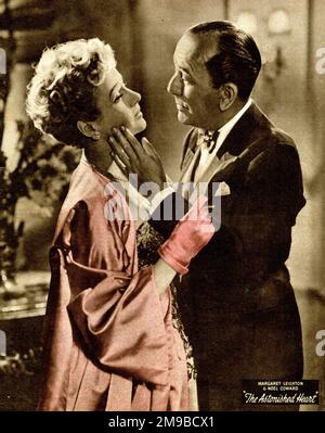 Margaret Leighton und Noel Coward im Film „das erstaunte Herz“ Stockfoto