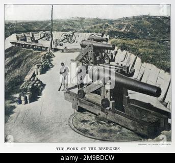 Belagerungswaffen von Battery Sherman in Vicksburg während des Amerikanischen Bürgerkriegs Stockfoto