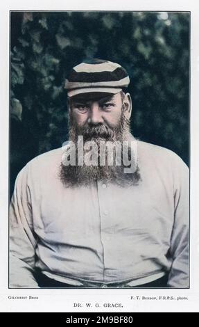 William Gilbert Grace (1848-1915), Cricketspieler. Stockfoto