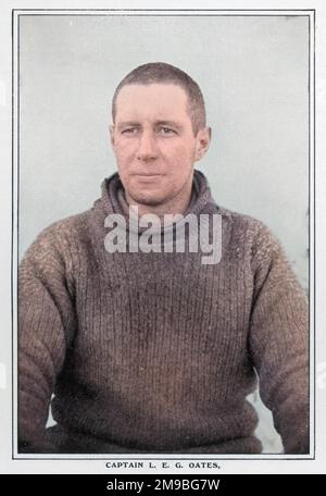 SCOTTS EXPEDITION Captain Oates, Mitglied der Expedition, die im Januar 1912 den Südpol erreichte; verlor sein Leben bei einem Schneesturm auf der Rückfahrt. Stockfoto