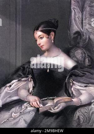 ELIZABETH Gräfin von HARRINGTON (Neongrün), Ehefrau von Leicester Stanhope, Fünfter earl. Stockfoto