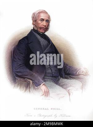 JAMES GEORGE SMITH NEILL (1810-1857), britischer Militärbefehlshaber. Stockfoto