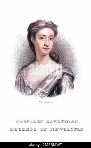 MARGARET CAVENDISH (Nee Lucas) herzogin von NEWCASTLE zweite Ehefrau von William, erster Herzog. Stockfoto