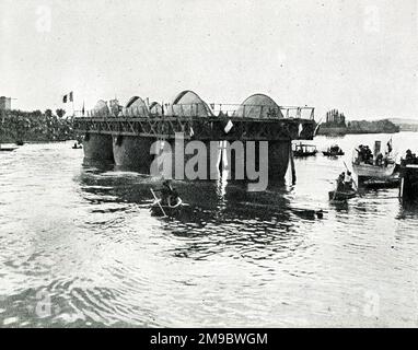 Ernest Bazins Roller Boat Steamer auf schwimmenden Rädern auf der seine, Frankreich Stockfoto