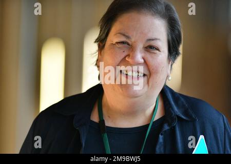 Edinburgh Scotland, UK 17. Januar 2023Jackie Baillie im Schottischen Parlament. Live-Nachrichten von sst/alamy Stockfoto