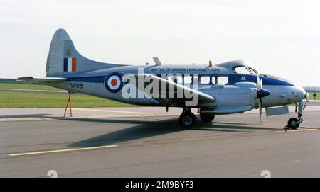 Royal Air Force - de Havilland DH.104 Devon C.2 VP981 (msn 04205) des Battle of Britain Memorial Flight. Stockfoto