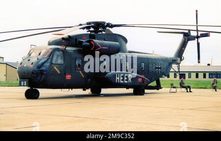 Heeresflieger - VFW-Sikorsky CH-53G 84+03 (msn V65-001, Modell S-65C-1), Heeresfliegerregiment 35. (Heeresflieger - Deutsche Armee Luftfahrt). Stockfoto