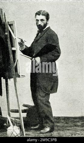 Leon Bonnat (1833-1922), französischer Künstler im Alter von 28 Jahren. Stockfoto