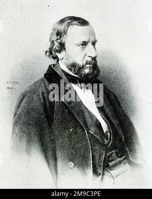 Constant Troyon (1810-1865), französischer Künstler, Mitglied der Barbizon Schule, Maler von Landschaften und Tieren. Stockfoto