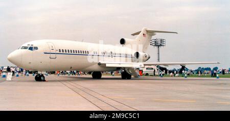 Boeing C-22B 83-4610 (msn 18811, Liniennummer 85, ex N4610, 727-35) der 201. Luftschleuse DC Air National Guard, bei der RAF Cottesmore für die Royal International Air Tattoo im Juli 2000. Stockfoto