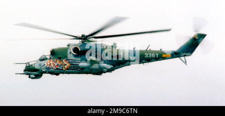 Vzdusne sily ACR - Mil Mi-35 3361 (msn 203361). (Vzdusne sily ACR - Tschechische Luftwaffe). Stockfoto