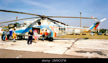 Vzdusne sily ACR - Mil Mi-24V 9645. (Vzdusne sily ACR - Tschechische Luftwaffe). Stockfoto