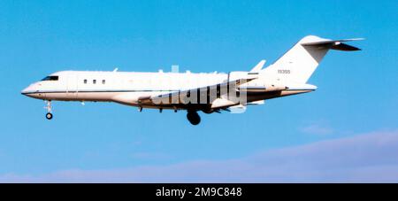 United States Air Force - Bombardier E-11A Global Express 11-9355 (MSN 9355. BD-700-1A10 Global Express), wird als Plattform für den Battlefield Airborne Communications Node verwendet. Stockfoto