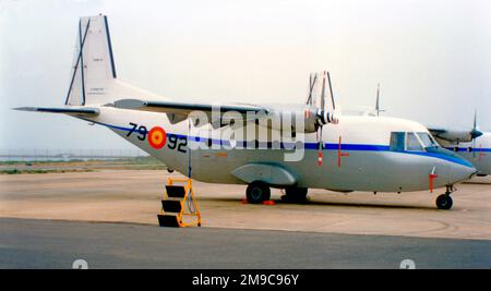 Fuerza Aerea Espanola - CASA C-212-100 TE.12B-10 - 79-92 (msn 8) (Fuerza Aerea Espanola - Spanische Luftwaffe). Stockfoto
