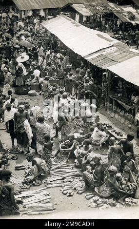 Ghana, Westafrika - Kumasi - Alter Markt (abgerissen kurz nach diesem Foto) Stockfoto