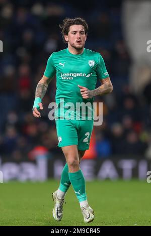 West Bromwich, Großbritannien. 17. Januar 2023. Darren Oldaker #26 of Chesterfield during the Emirates FA Cup Third Round Replay Match West Bromwich Albion vs Chesterfield at the Hawthorns, West Bromwich, Großbritannien, 17. Januar 2023 (Foto von Gareth Evans/News Images) in West Bromwich, Großbritannien, am 1.17.2023. (Foto: Gareth Evans/News Images/Sipa USA) Guthaben: SIPA USA/Alamy Live News Stockfoto