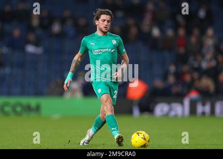 West Bromwich, Großbritannien. 17. Januar 2023. Darren Oldaker #26 of Chesterfield during the Emirates FA Cup Third Round Replay Match West Bromwich Albion vs Chesterfield at the Hawthorns, West Bromwich, Großbritannien, 17. Januar 2023 (Foto von Gareth Evans/News Images) in West Bromwich, Großbritannien, am 1.17.2023. (Foto: Gareth Evans/News Images/Sipa USA) Guthaben: SIPA USA/Alamy Live News Stockfoto