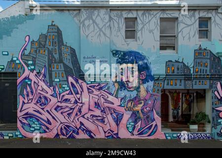 Street Art, South Yarra, Victoria, Australien Stockfoto