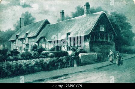 Ann Hathaways Cottage (Von Moonlight) Stockfoto