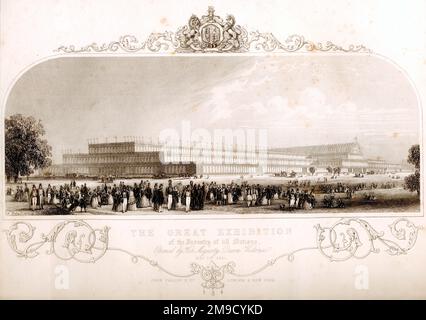 Crystal Palace Exterior - The Great Exhibition 1851 Stockfoto