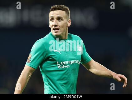 West Bromwich, Großbritannien. 17. Januar 2023. Jeff King von Chesterfield während des FA-Cup-Spiels bei den Hawthorns, West Bromwich. Der Bildausdruck sollte lauten: Darren Staples/Sportimage Credit: Sportimage/Alamy Live News Stockfoto