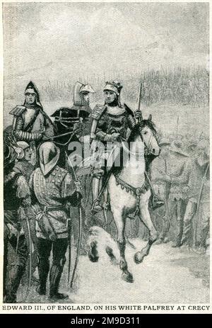 Schlacht Von Crecy 1346 - König Edward Iii Stockfoto