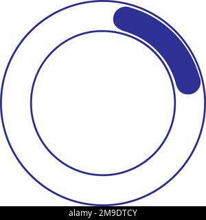 Logo-Vektordesign wird geladen Stock Vektor