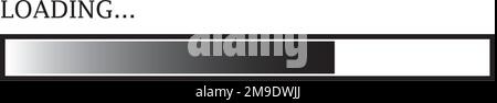 Logo-Vektordesign wird geladen Stock Vektor