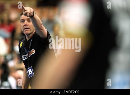 Alfred GISLASON DHB Bundestrainer Cheftrainer Deutschland gegen Serbien 28. IHF Tag der Handball-Weltmeisterschaft für Männer 5 15.01.2023 Spodek Arena © diebilderwelt / Alamy Stock Stockfoto