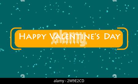 SEI MEINE VALENTINSEINSCHRIFT auf grünem Hintergrund mit fliegenden Pfeilen. Valentinstag-Konzept. Weihnachtlicher Slogan Stockfoto