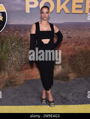 17. Januar 2023 - Hollywood, Kalifornien - Dascha Polanco. Los Angeles Premiere für die „Poker Face“ der Peacock Original Series im Hollywood Legion Theater. (Kreditbild: © Billy Bennight/AdMedia via ZUMA Press Wire) NUR REDAKTIONELLE VERWENDUNG! Nicht für den kommerziellen GEBRAUCH! Stockfoto