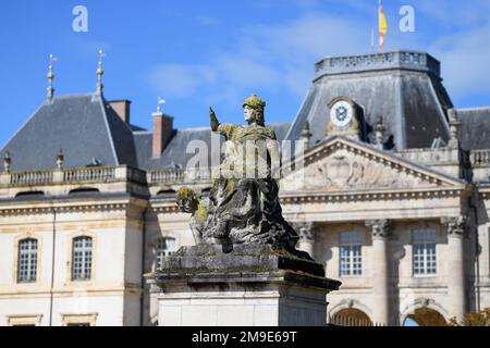 Schloss Luneville, vormals Luenstadt, Detail, Departement Meurthe-et-Moselle, Region Grand Est, Lothringen, Frankreich Stockfoto