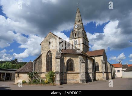 Church Eglise Saint-Cassien, Savigny-les-Beaune, Departement Cote-d'Or, Burgund, Frankreich Stockfoto