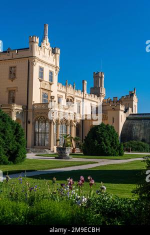 Schloss Lednice, UNESCO-Weltkulturerbe, Kulturlandschaft von Ledniceâ, Tschechische Republik Stockfoto