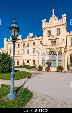 Schloss Lednice, UNESCO-Weltkulturerbe, Kulturlandschaft von Ledniceâ, Tschechische Republik Stockfoto