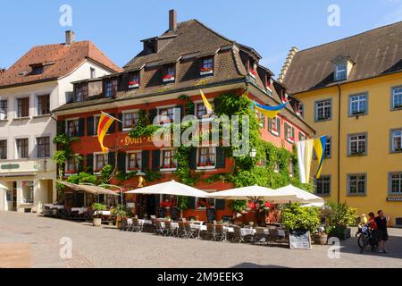 Hotel- und Weinstube in Oberstadt, Meersburg, Bodensee, Baden-Württemberg, Deutschland Stockfoto