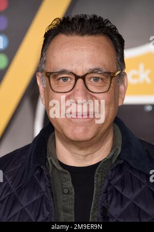 Hollywood, USA. 17. Januar 2023. Fred Armisen trifft am 17. Januar 2023 auf Peacocks „Poker Face“ Los Angeles Premiere auf der Hollywood American Legion Post 43 in Hollywood, Kalifornien, ein. © Janet Gough/AFF-USA.COM Kredit: AFF/Alamy Live News Stockfoto